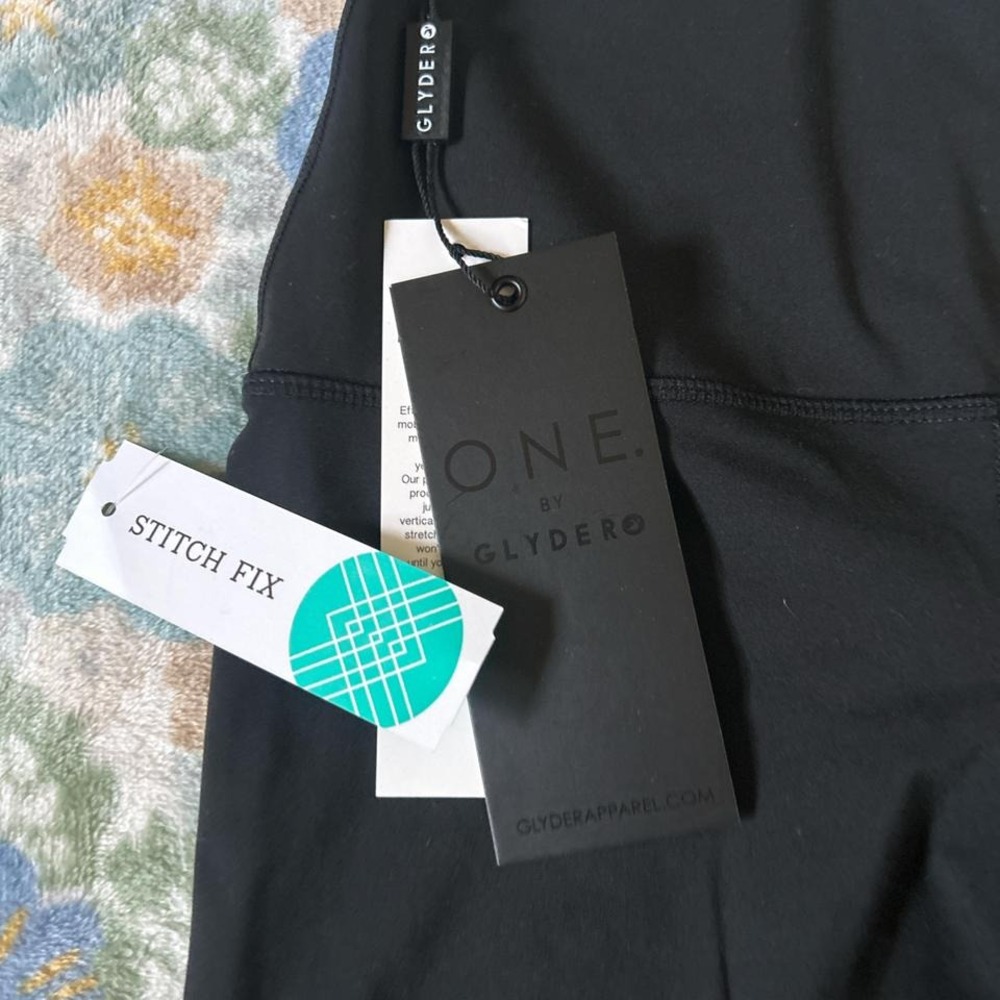 Glyder High-waisted black 7/8 leggings women's small NWT - Picture 2 of 5